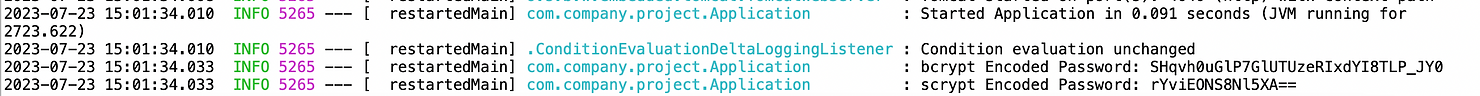 Result of sample KDF code using Bouncycastle
