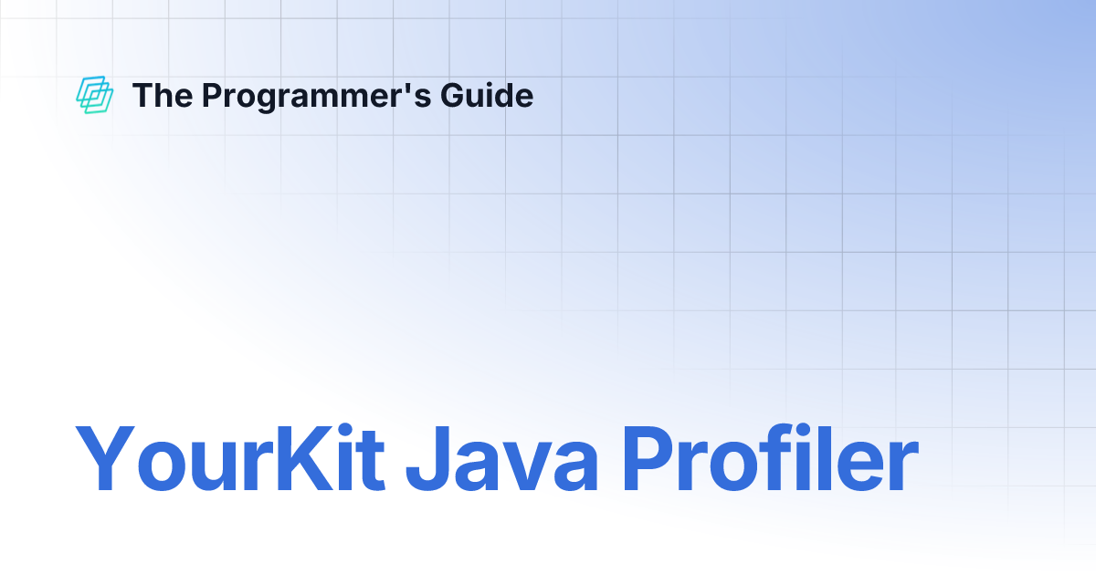 YourKit Java Profiler | The Programmer's Guide