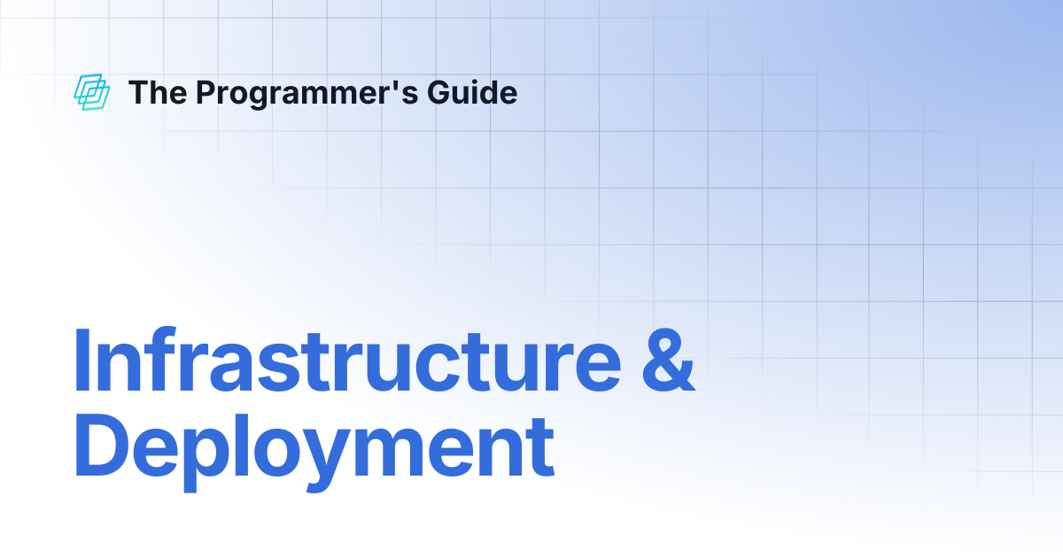 Infrastructure & Deployment | The Programmer's Guide